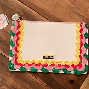 Cute clutch purse with Rick rack trim NWT